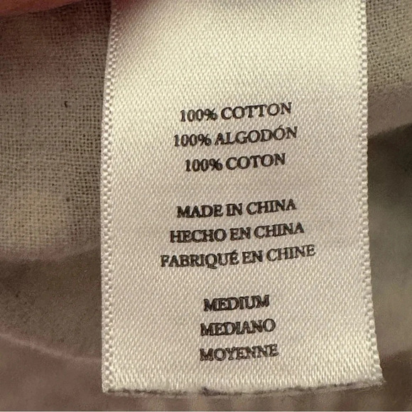 Rails Wyatt Gray & White Checked Button Front Shirt Size Medium Classic Neutral - Picture 5 of 11